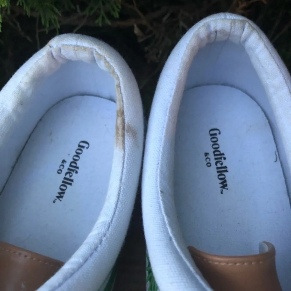 Goodfellows hand painted canvas sneakers